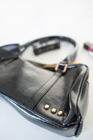 Barrel Shoulder Bag in Black - Love Marlow