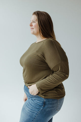 BASIC DOLMAN TUNIC IN MOSS - Love Marlow