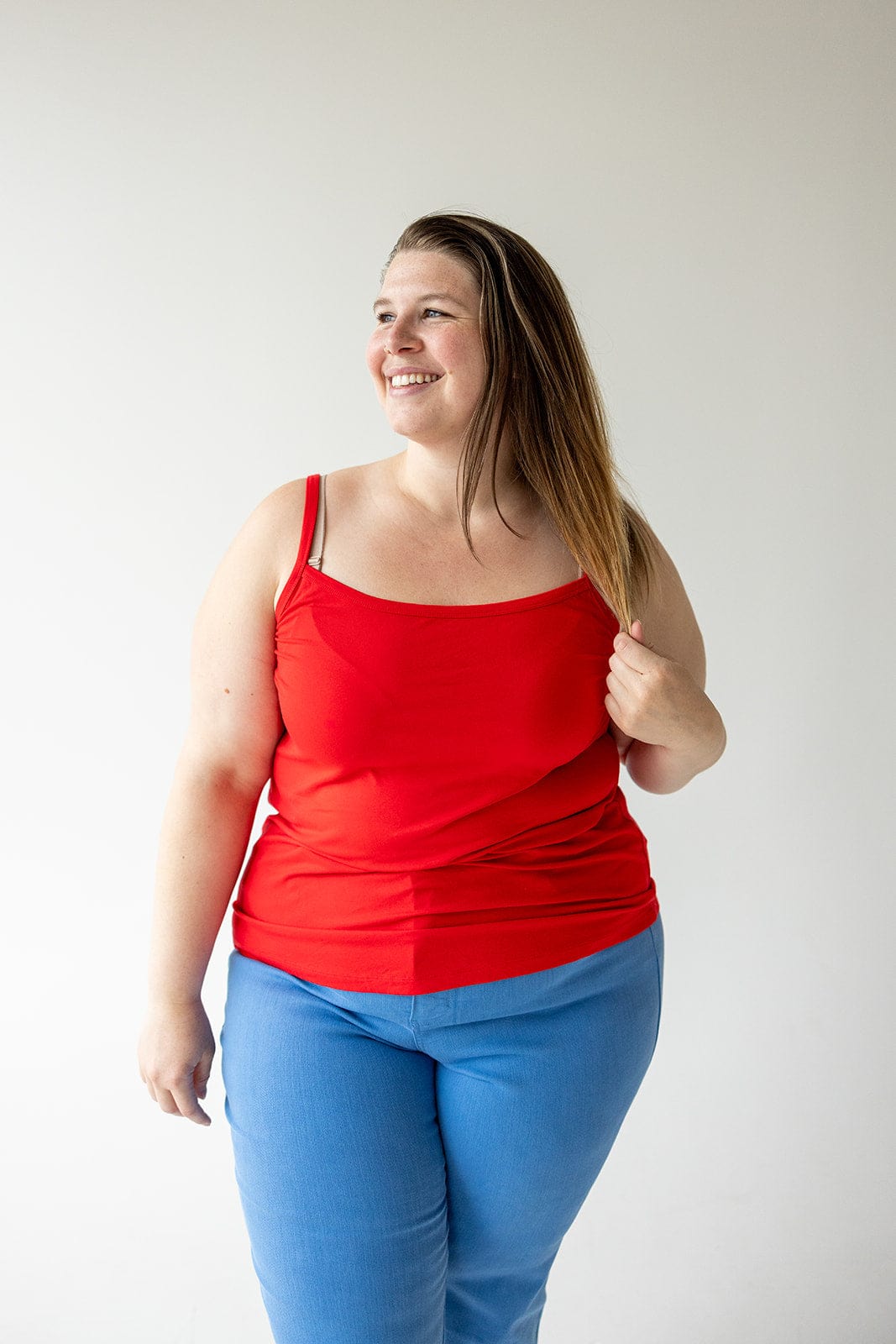 BASIC LAYERING CAMI IN RED - Love Marlow