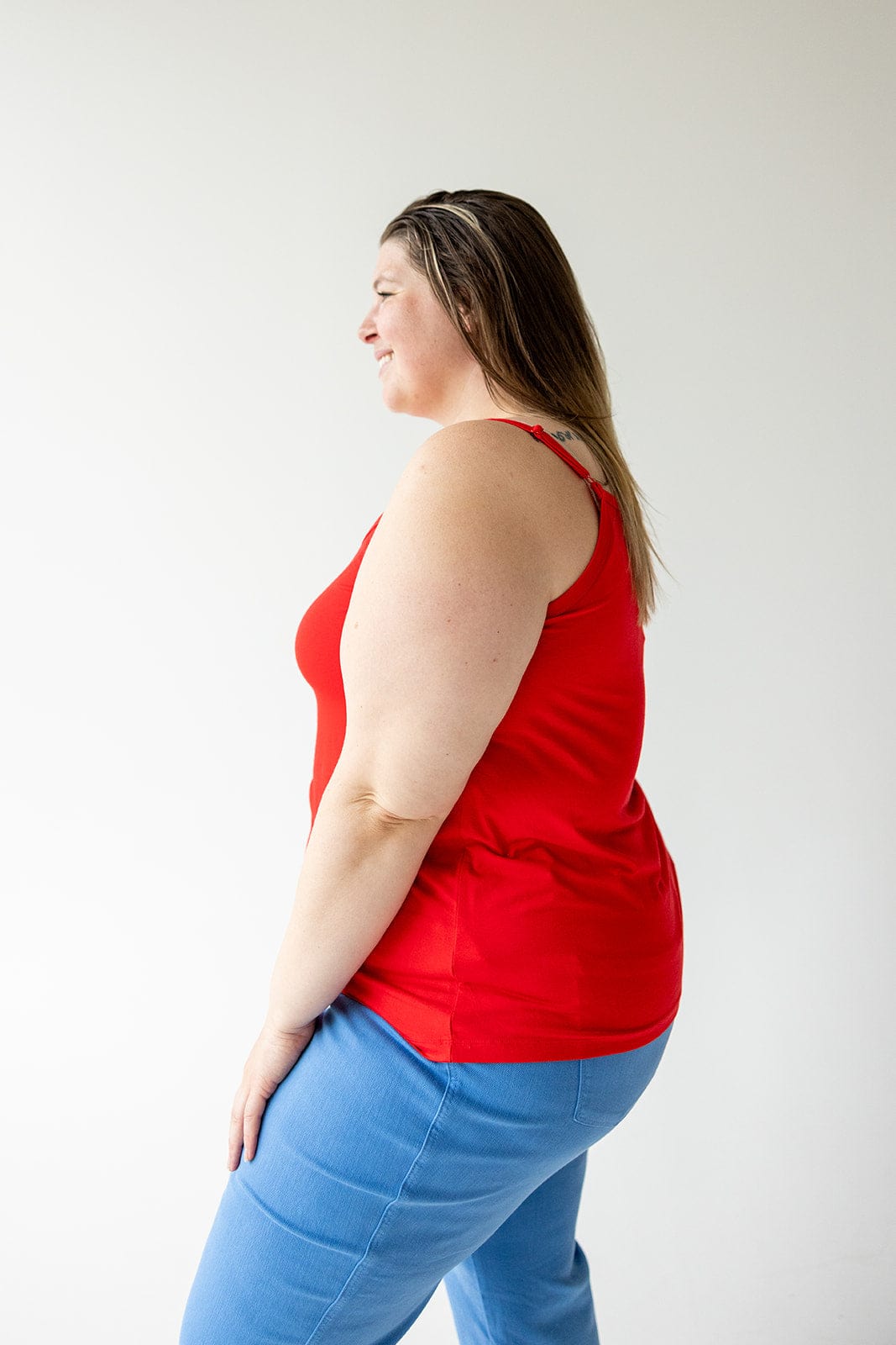 BASIC LAYERING CAMI IN RED - Love Marlow