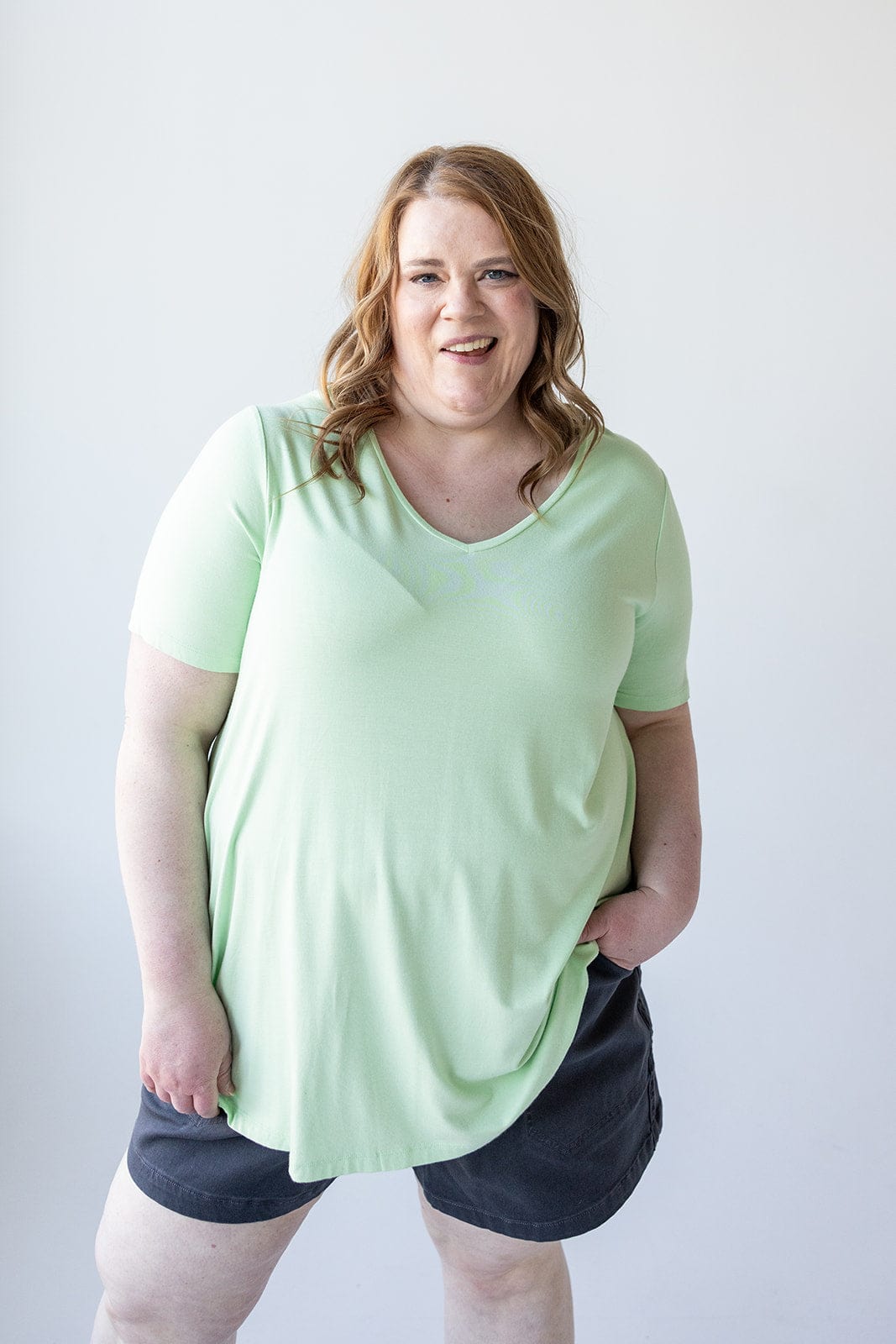 BASIC TEE IN SOFT LIME - Love Marlow