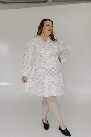 BLOUSON SLEEVE POLKA DOT DRESS - Love Marlow