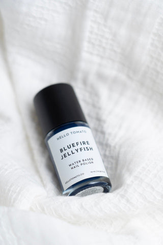 BLUEFIRE JELLYFISH MIDNIGHT BLUE NAIL POLISH – VEGAN ODORLESS & NON - TOXIC - Love Marlow