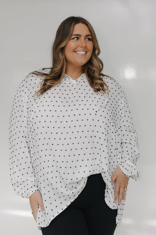 BOHO BLOUSE WITH POLKA DOTS - Love Marlow