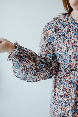 BOHO FLOOR LENGTH FLORAL DRESS - Love Marlow