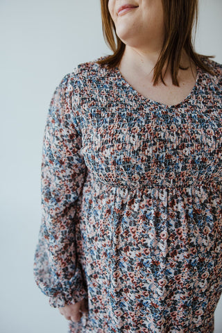 BOHO FLOOR LENGTH FLORAL DRESS - Love Marlow