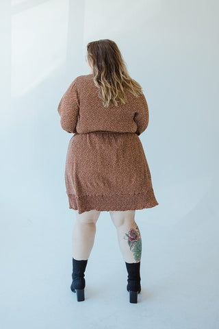 BOHO FLORAL DRESS WITH RUFFLE HEM - Love Marlow