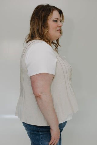 BOHO TIE FRONT PEPLUM BLOUSE - Love Marlow