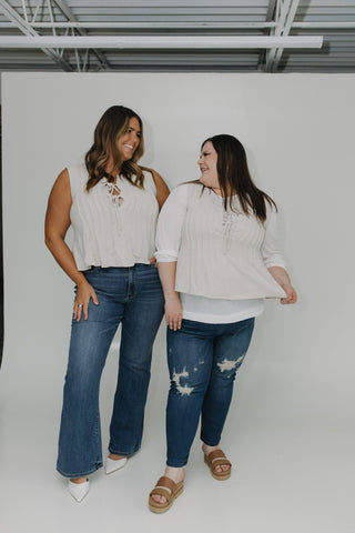 BOHO TIE FRONT PEPLUM BLOUSE - Love Marlow