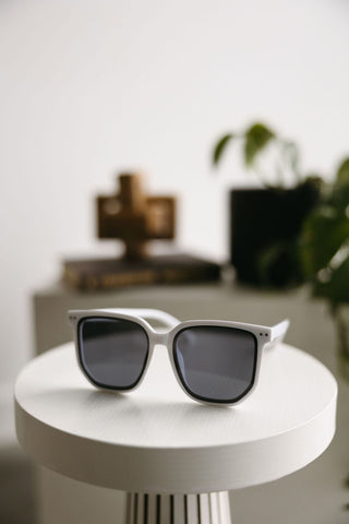 BORA BORA SUNGLASSES IN WHITE - Love Marlow