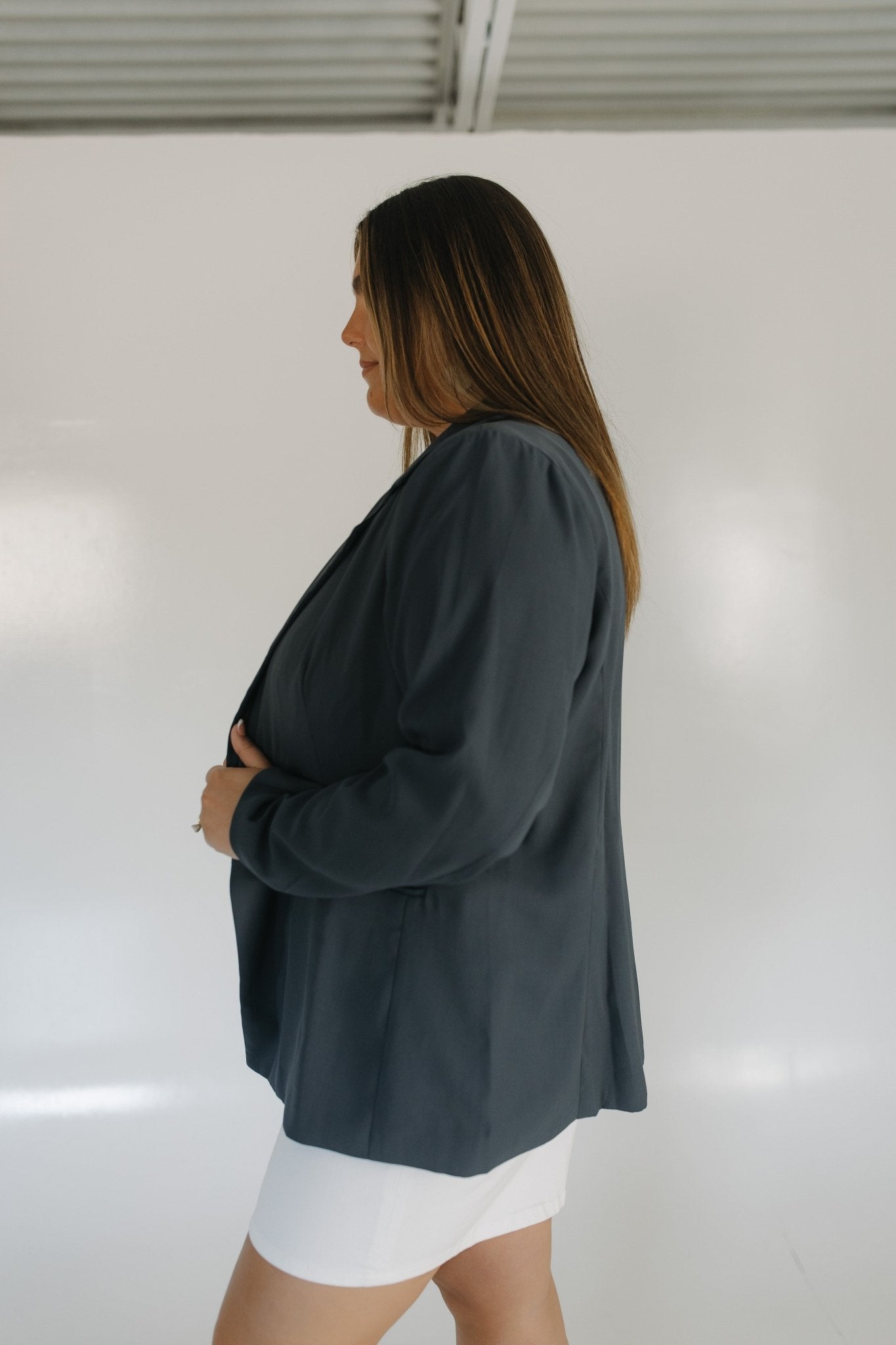 BOYFRIEND BLAZER IN CHARCOAL - Love Marlow