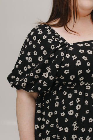 BREEZY BUBBLE SLEEVE KNEE LENGTH DRESS - Love Marlow