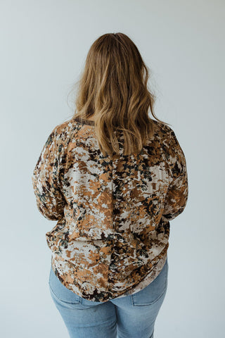 BREEZY FALL PATTERNED BLOUSE - Love Marlow