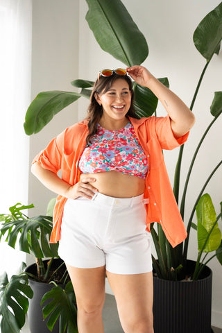 Bright Bloom Twist High - Waist Bikini - Love Marlow