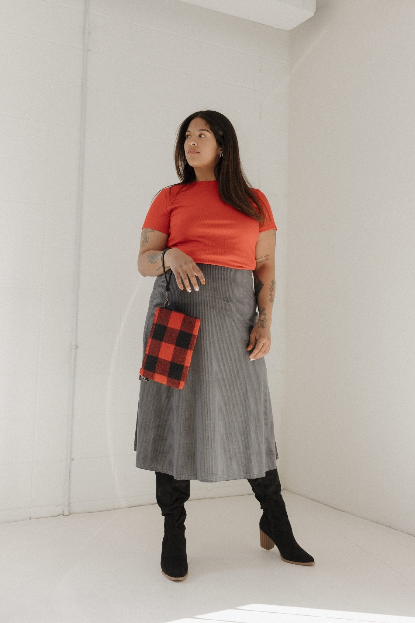 BUFFALO CHECK CLUTCH - Love Marlow