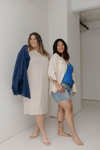 Button Down Blouse in Sun Bleached Driftwood - Love Marlow