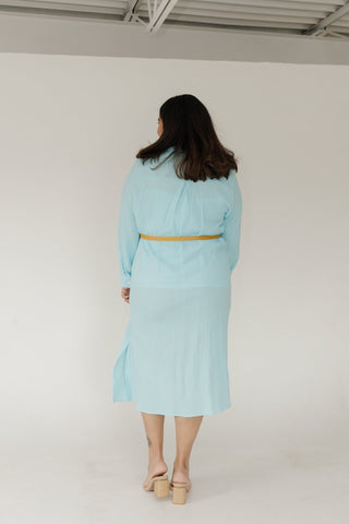 Button - Down Duster – Aqua Breeze - Love Marlow