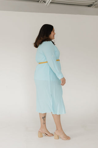 Button - Down Duster – Aqua Breeze - Love Marlow