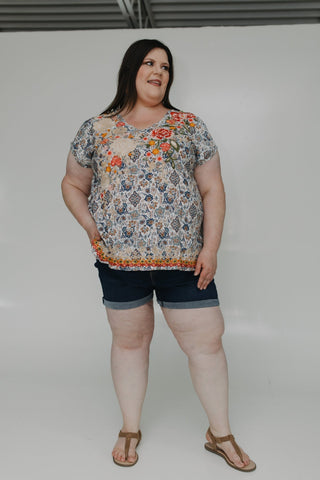 BUTTON FLY CUFFED SHORTS IN DARK INDIGO - Love Marlow