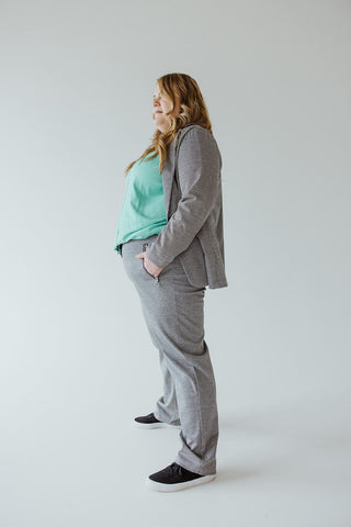 CHECKED PATTERNED KNIT TROUSER - Love Marlow