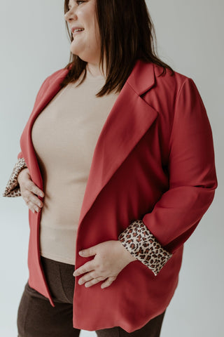 CLASSIC BLAZER IN LIPSTICK - Love Marlow
