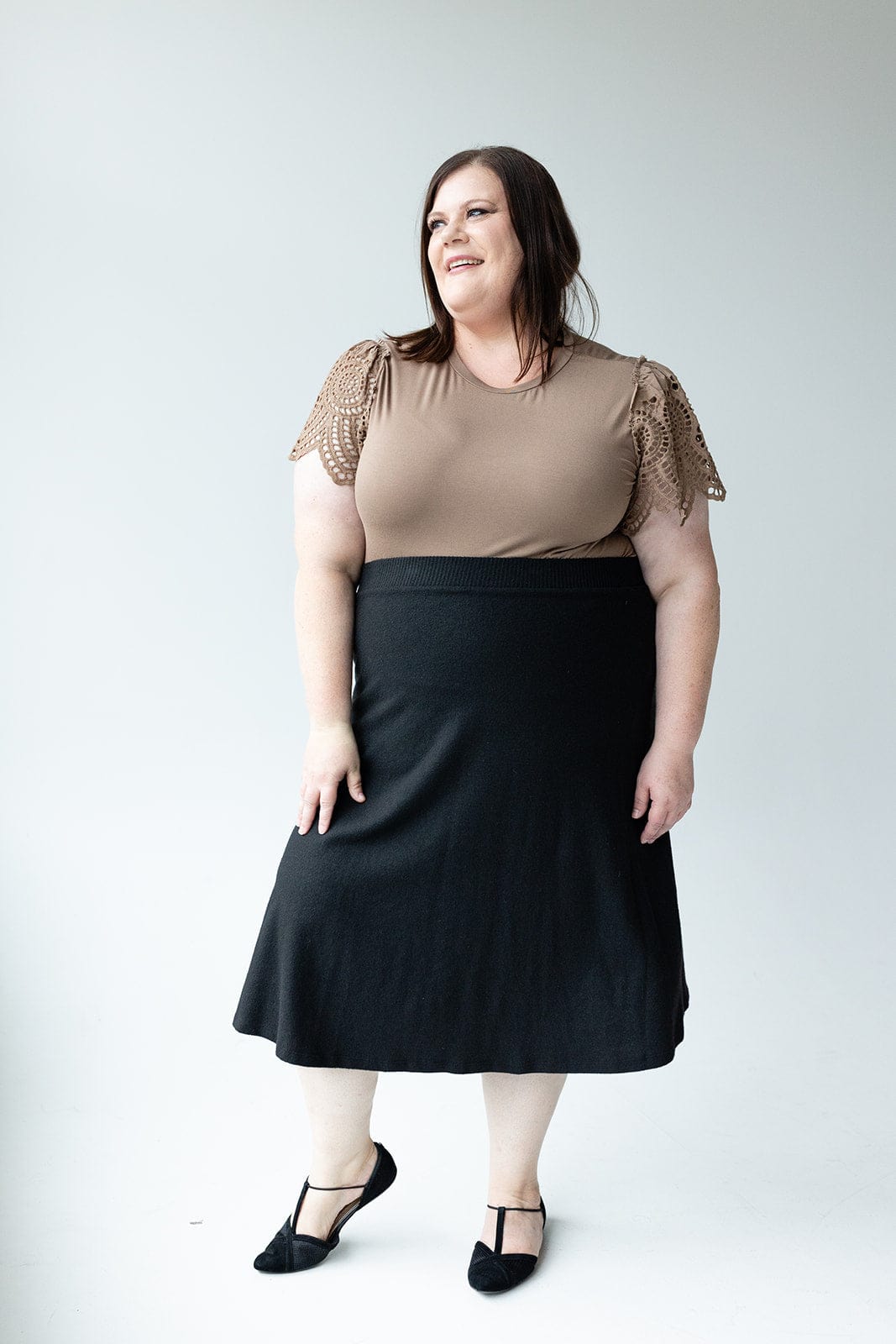 CLASSIC KNIT A - LINE SKIRT - 14 - Love Marlow