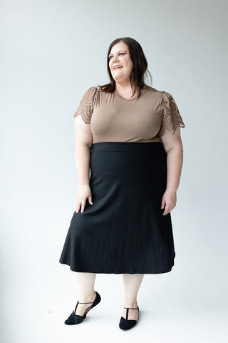 CLASSIC KNIT A - LINE SKIRT - 14 - Love Marlow