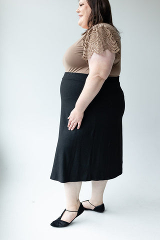 CLASSIC KNIT A - LINE SKIRT - 14 - Love Marlow