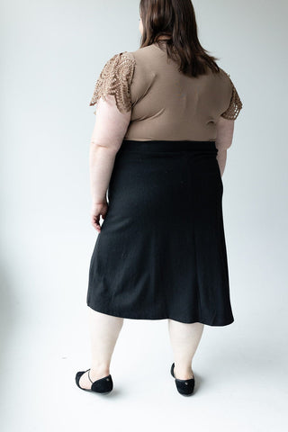 CLASSIC KNIT A - LINE SKIRT - 14 - Love Marlow