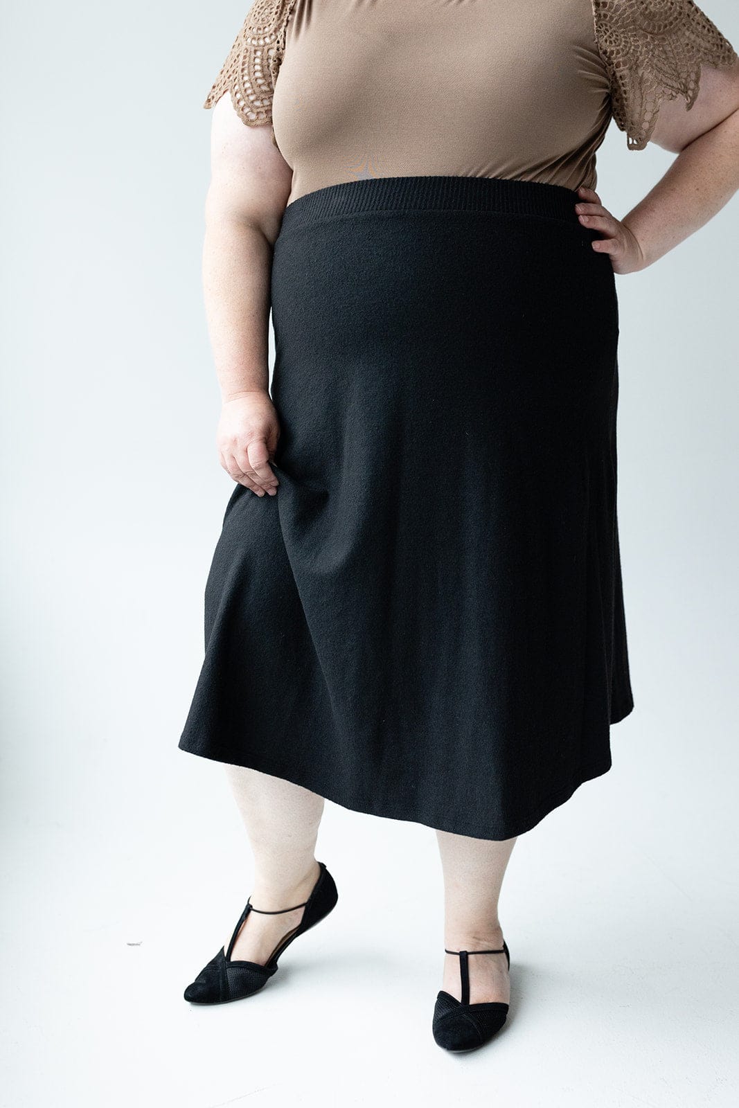 CLASSIC KNIT A - LINE SKIRT - 14 - Love Marlow