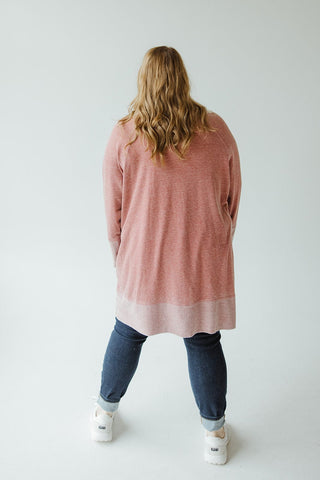 CLASSIC TUNIC TEE WITH POCKETS IN WASHED BRICK - Love Marlow