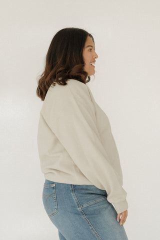 "COFFEE" DROP - SHOULDER CREWNECK SWEATSHIRT - Love Marlow