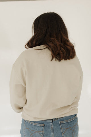 "COFFEE" DROP - SHOULDER CREWNECK SWEATSHIRT - Love Marlow