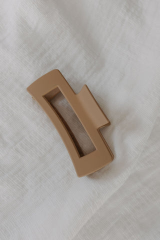 COOL SAND MATTE RECTANGLE CUT - OUT CLAW CLIP - Love Marlow