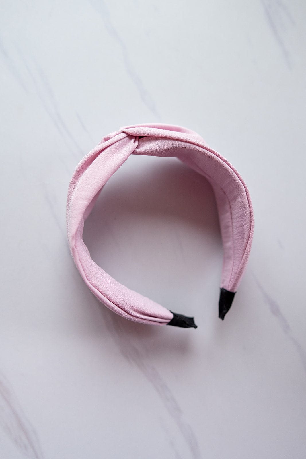 CRINKLE TEXTURE HEADBAND WITH KNOT IN SPRING PETALS - Love Marlow