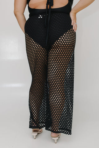 CROCHET OPEN WEAVE PANTS - Love Marlow