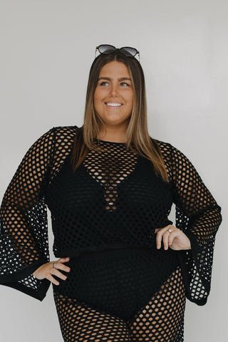 CROCHET OPEN WEAVE TOP - Love Marlow