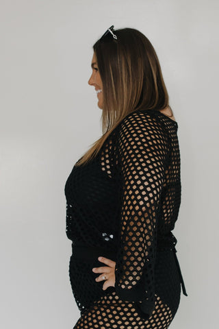 CROCHET OPEN WEAVE TOP - Love Marlow