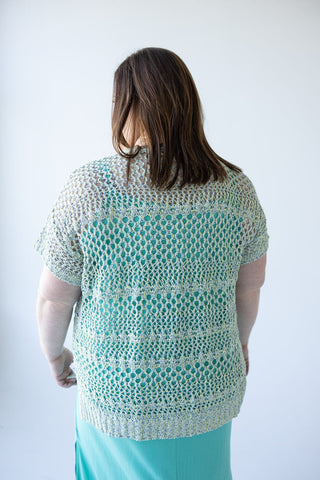 CROCHET SHORT SLEEVE TEE - Love Marlow
