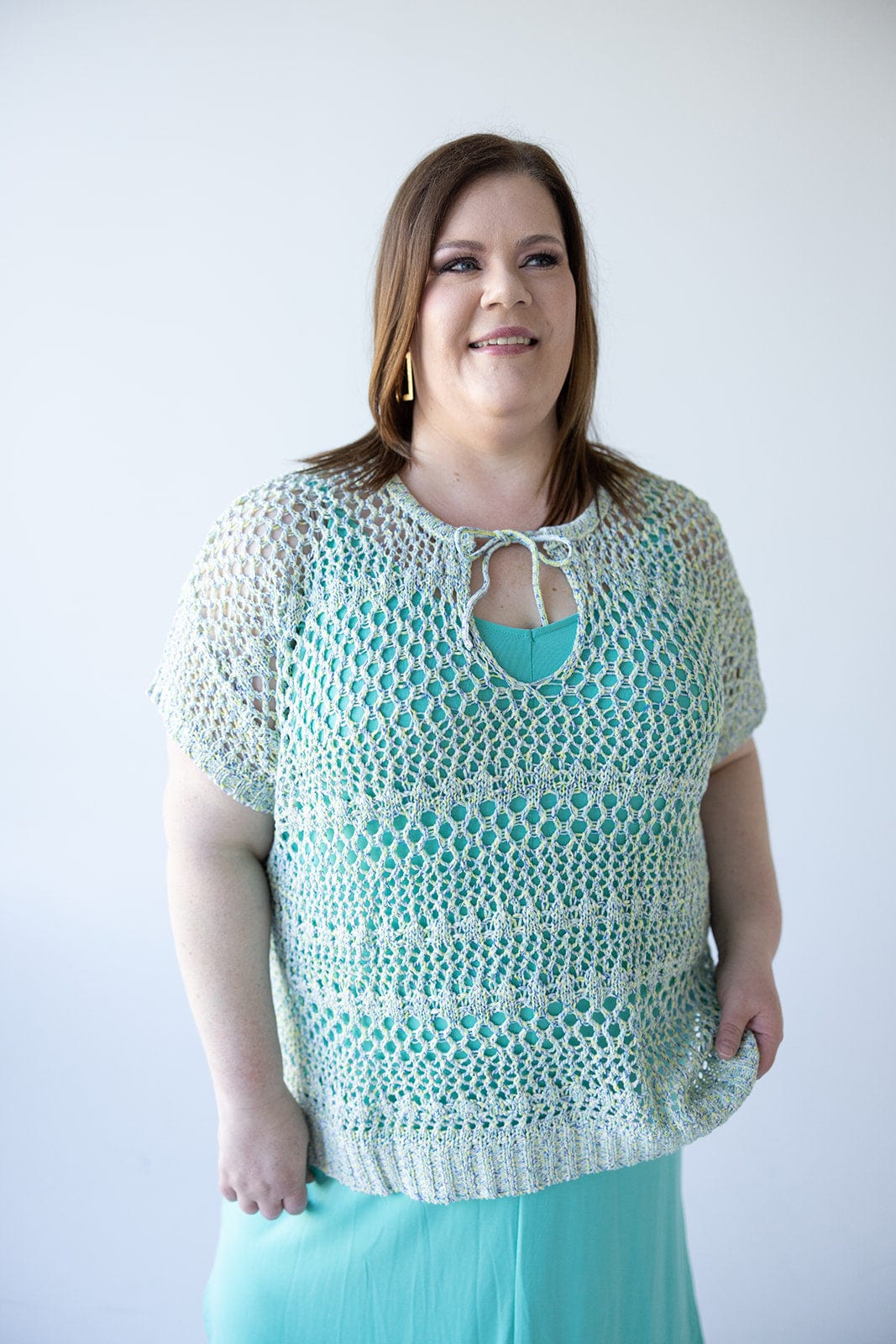 CROCHET SHORT SLEEVE TEE - Love Marlow