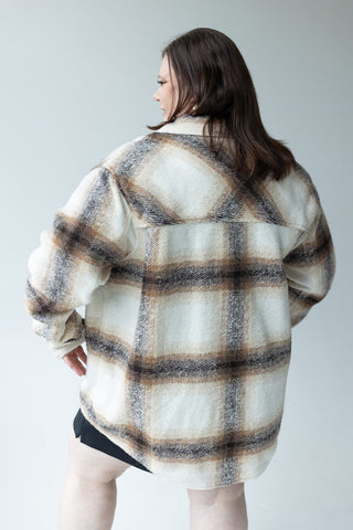 CROISSANT PLAID SHACKET - Love Marlow