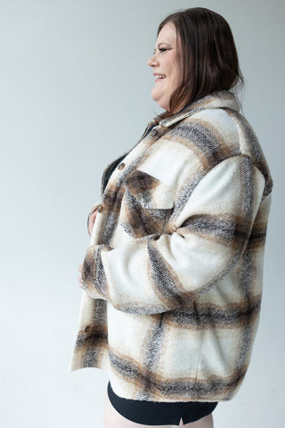 CROISSANT PLAID SHACKET - Love Marlow