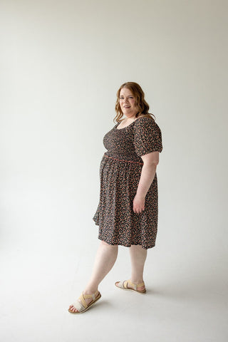 DAINTY FLORAL SMOCKED BODICE DRESS - Love Marlow