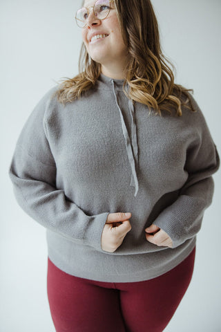 DOLMAN SLEEVED HOODED SWEATER - Love Marlow
