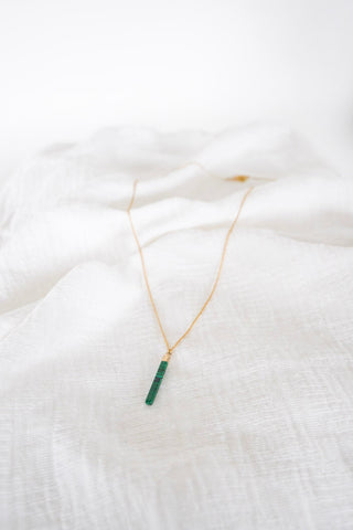 DORIAN NECKLACE IN GREEN - Love Marlow