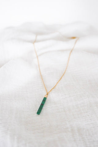 DORIAN NECKLACE IN GREEN - Love Marlow