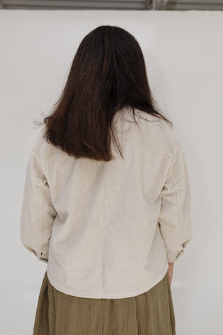 DOUBLE POCKET CORDUROY JACKET IN DUNES - Love Marlow