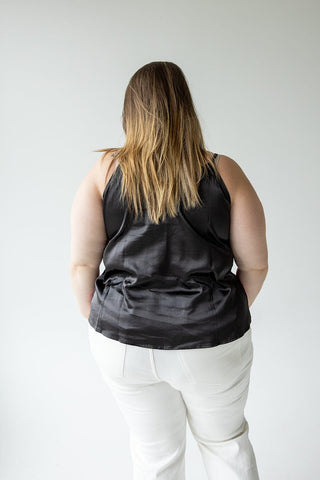 DOUBLE V - NECK SEQUIN CAMI IN HOT PINK - Love Marlow