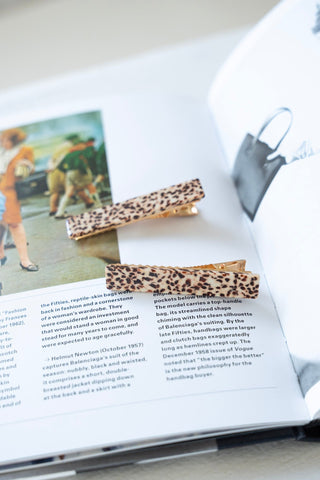 ELEANOR HAIR CLIPS IN BROWN DOT - Love Marlow