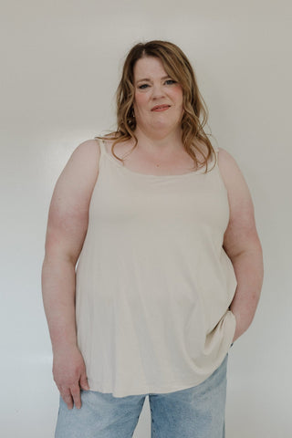 ESSENTIAL CAMI IN LIGHT SAND - Love Marlow